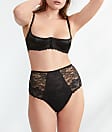 Buy Pour Moi Black For Your Eyes Only Underwired Quarter Cup Bra