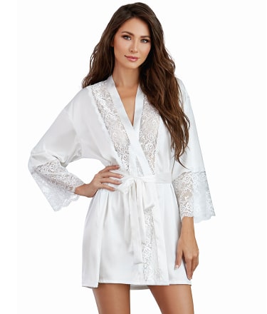Dreamgirl Satin And Lace Robe & Reviews | Bare Necessities (Style 11497)