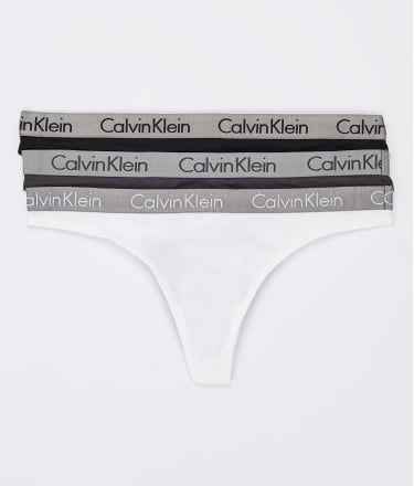 Calvin Klein Radiant Cotton Thong 3 Pack - Belle Lingerie