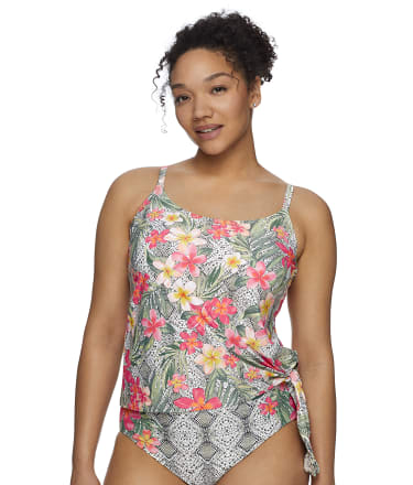 Coco Reef Monaco Stella Side Tie Underwire Tankini Top C-DD Cups ...