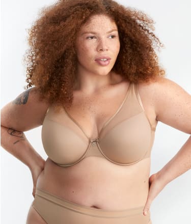 Curvy Couture Sheer Mesh T-Shirt Bra & Reviews | Bare Necessities (Style 1310)