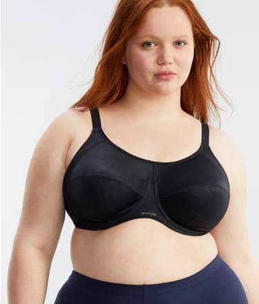 Elomi Women's Plus Size Energise Underwire Sport Bra, Navy, 32GG : :  Clothing, Shoes & Accessories