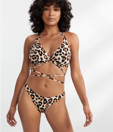 Freya Roar Instinct Bandeau Bikini Top Leopard – Brastop US