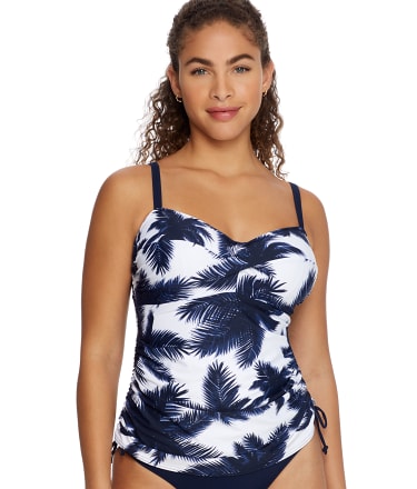 Carmelita Avenue French Navy Twist Front Tankini Top from Fantasie