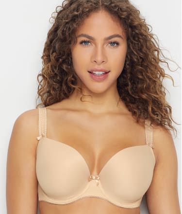 Womens Freya Lingerie Deco Moulded Underwire Plunge Bra 4234 Nude 30G