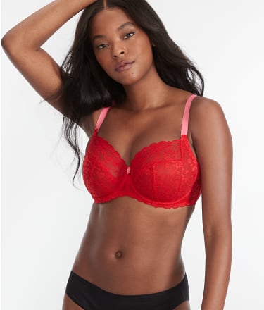 Police Auctions Canada - Women's Freya Offbeat Side Support Underwire Lace  Bra - Size 32H (516817L)