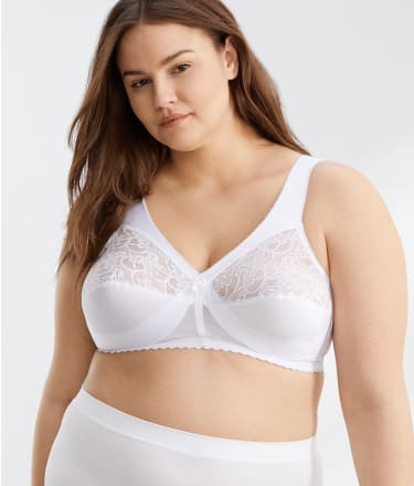 Glamorise Comfort Lift Wire-Free Lace Support Bra & Reviews