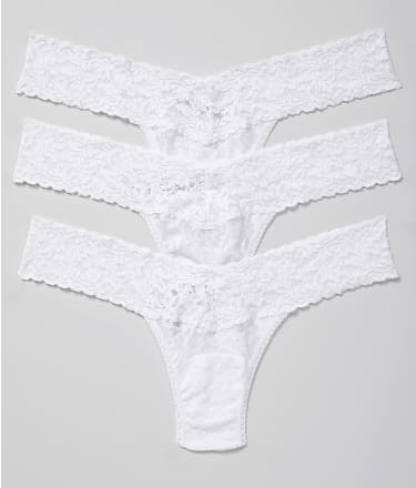 Hanky Panky Signature Lace Low Rise Thong 3-Pack & Reviews | Bare  Necessities (Style 49113PK)