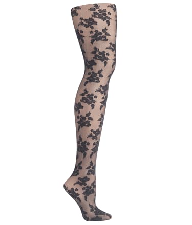 Hanes Floral Illusion Tights & Reviews | Bare Necessities (Style HFT023)