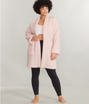 kate spade new york Sherpa Fleece Woven Robe & Reviews | Bare