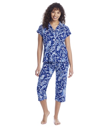 Lauren Ralph Lauren Cropped Woven Pajama Set & Reviews | Bare ...