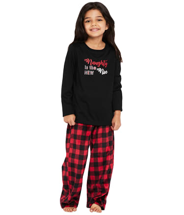 Karen Neuburger Kids Unisex Plaid Fleece Pajama Set & Reviews