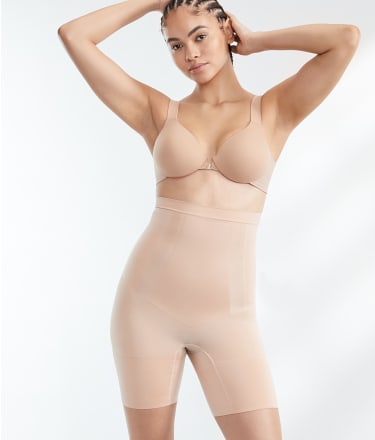 Spanx Higher Power High-Waisted Mid-Thigh Shaper Bare (A ) A