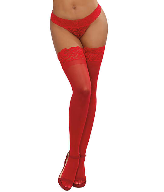 Dreamgirl Sheer Lace Top Thigh Highs And Reviews Bare Necessities