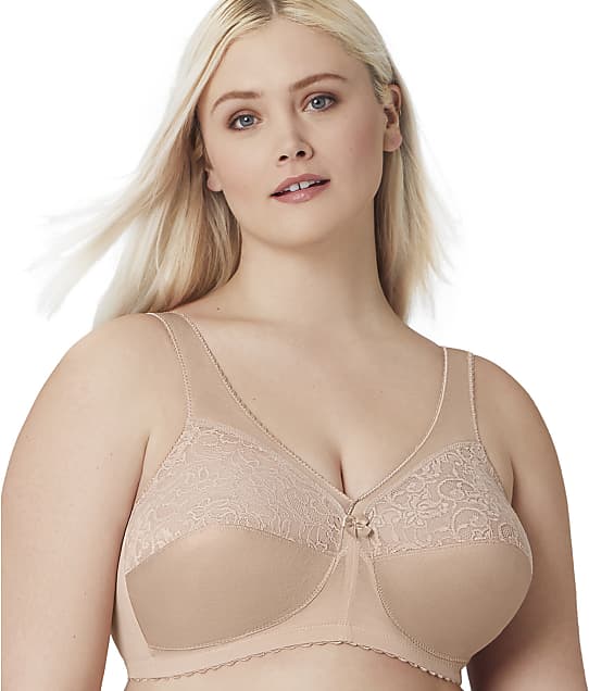 Glamorise MagicLift Original Support Wire-Free Bra in Blush(Front Views) 1000