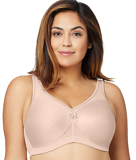 Glamorise MagicLift Active Support Wire-Free Bra in Cafe(Front Views) 1005