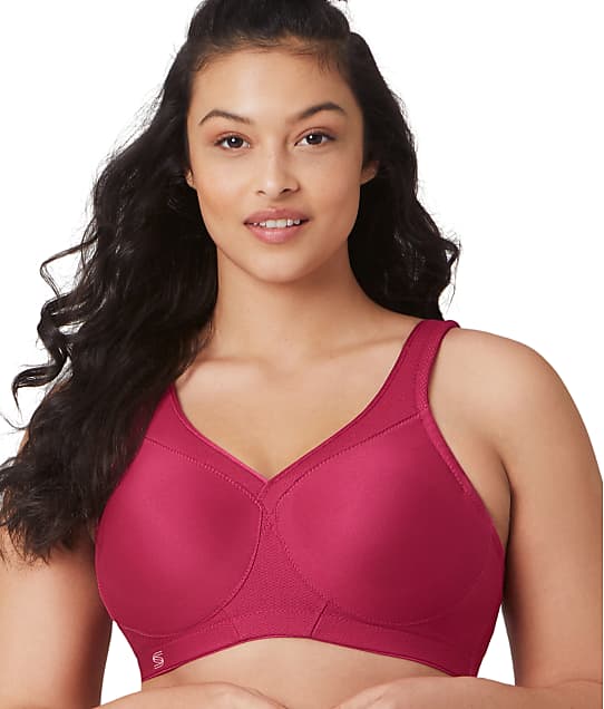 Glamorise Everyday MagicLift Wire-Free Sports Bra in Ruby Red 1006D-G