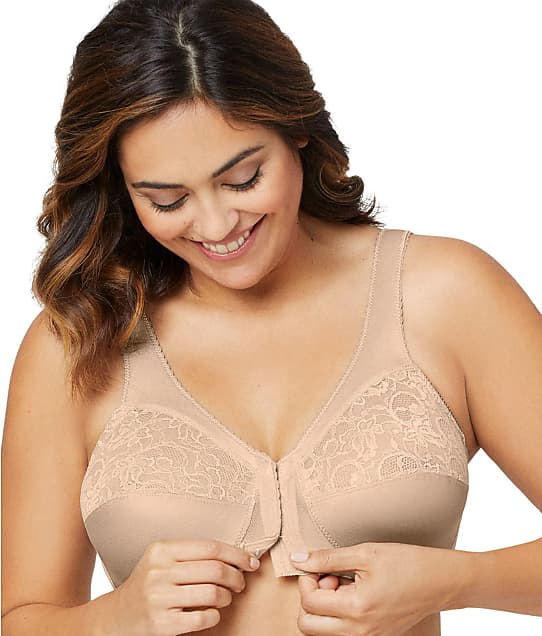 Glamorise MagicLift Front-Close Wire-Free Bra in Blush 1200