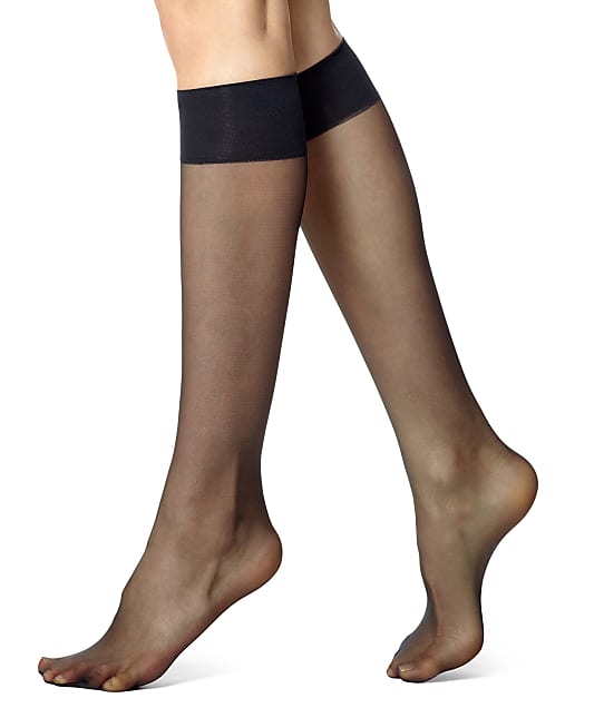 HUE SO Silky Sheer Knee Highs 2-Pack 