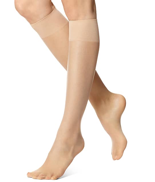 white sheer knee highs