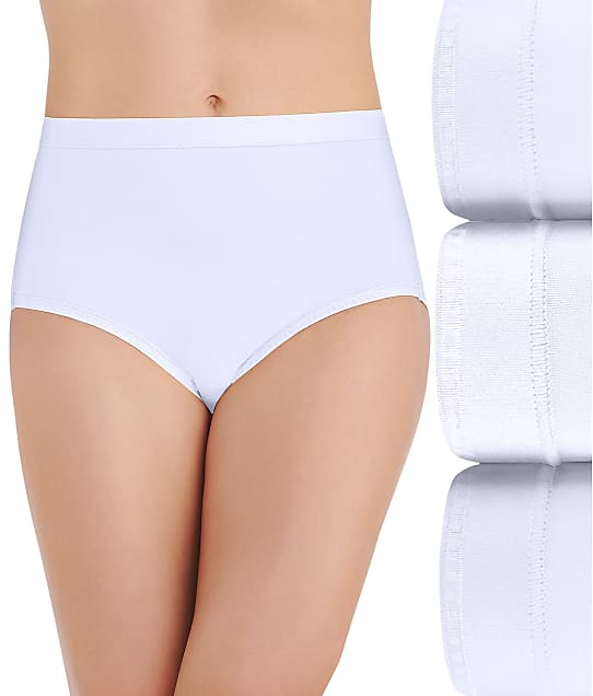 Vanity Fair Comfort Where It Counts Brief 3-Pack in Star White 13463