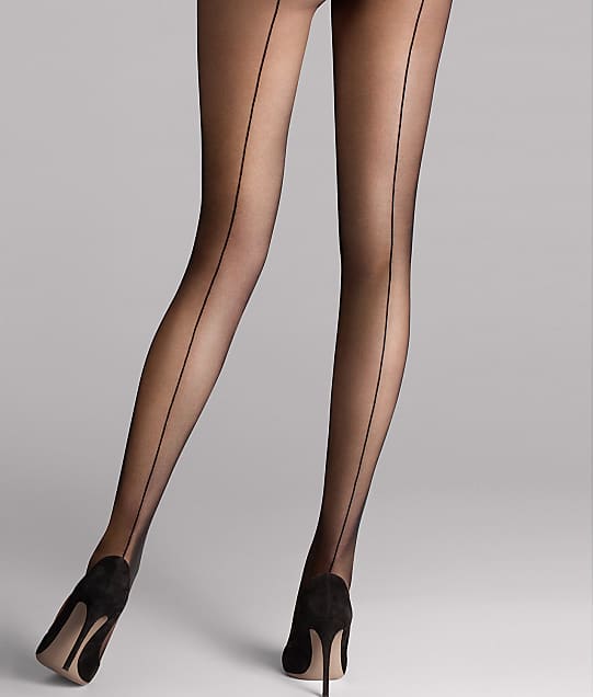 Wolford Individual 10 Denier Back Seam Pantyhose & Reviews Bare