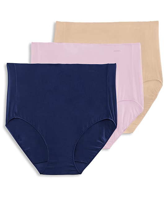 Jockey No Panty Line Promise Full Brief 3-Pack in Light/Mauve/Night 1877