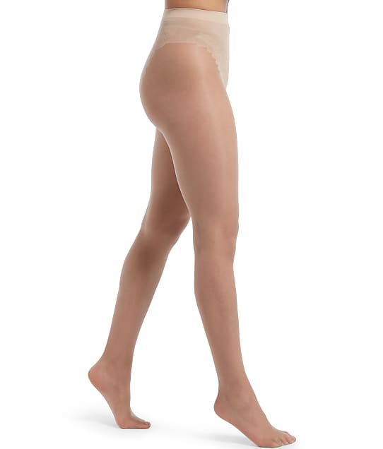 HUE So Sexy Sheer Graduated Compression Pantyhose in Natural 20946
