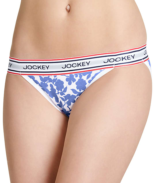 jockey retro stripe bikini