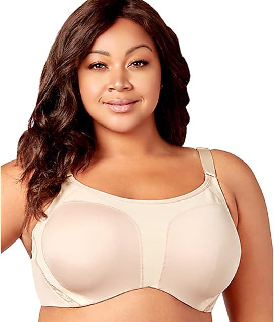 Elila Zaylee High Impact Underwire Sports Bra in Nude(Front Views) 2511