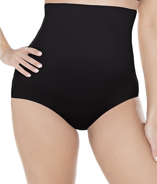 Miraclesuit Comfy Curves Firm Control Ultra High-Waist Brief in Black(Front Views) 2515
