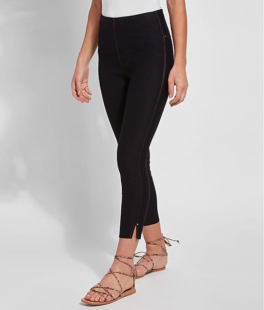 cropped denim leggings