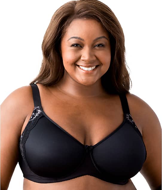 Elila Raya Smooth Lace Spacer Bra in Black(Front Views) 2911