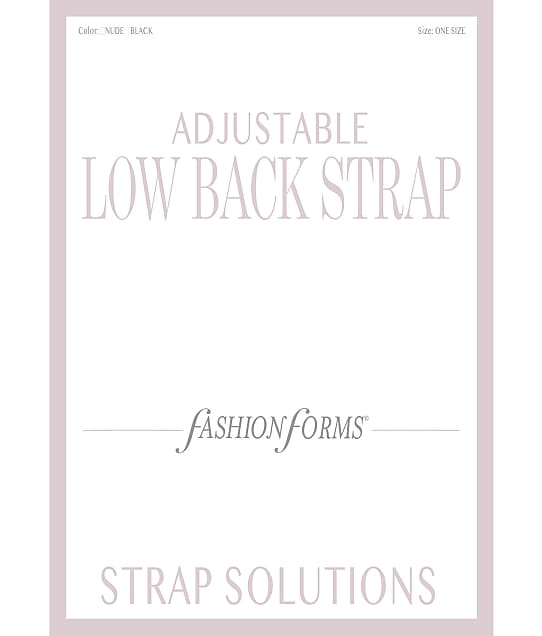 Fashion Forms Adjustable Low Back Convertible Strap & Reviews Bare