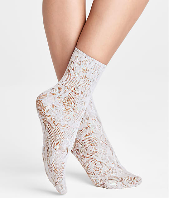 Wolford Morgan Socks in White(Front Views) 41572