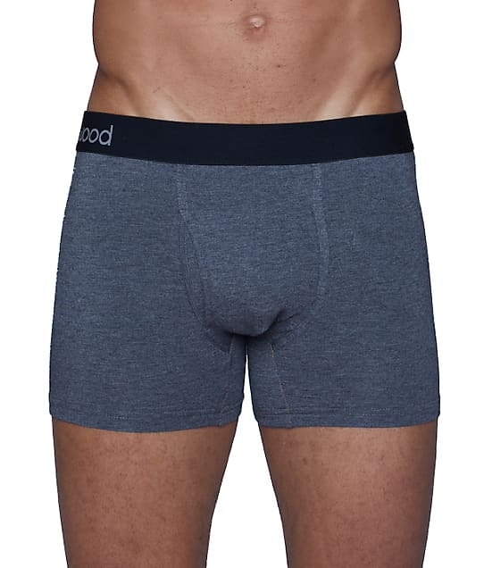 Wood Underwear Modal Boxer Brief in Charcoal Heather(Front Views) 4501T