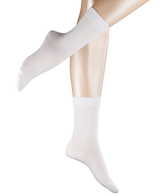 Falke Cotton Touch Socks in White(Front Views) 47673