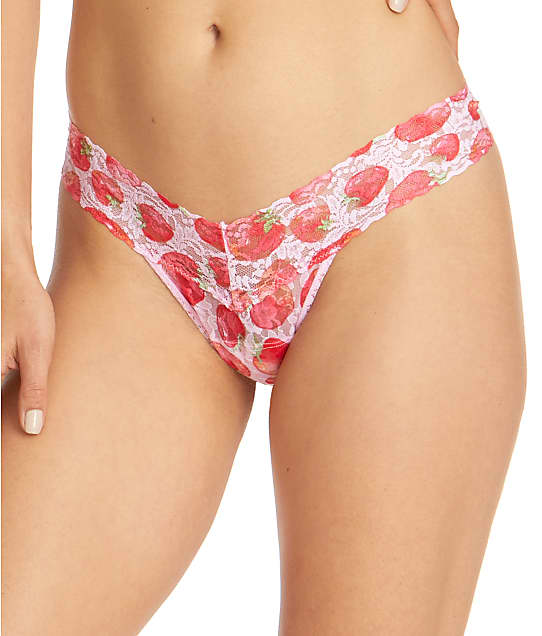 Hanky Panky Strawberry Fields Low Rise Thong in Pink Multi 6N1586
