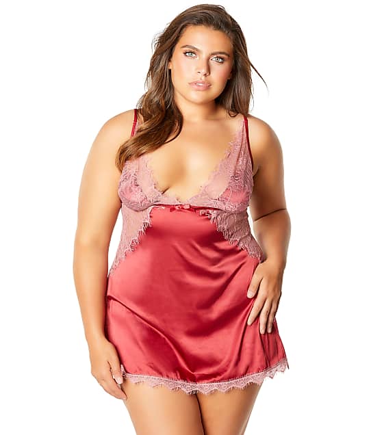 plus size satin babydoll