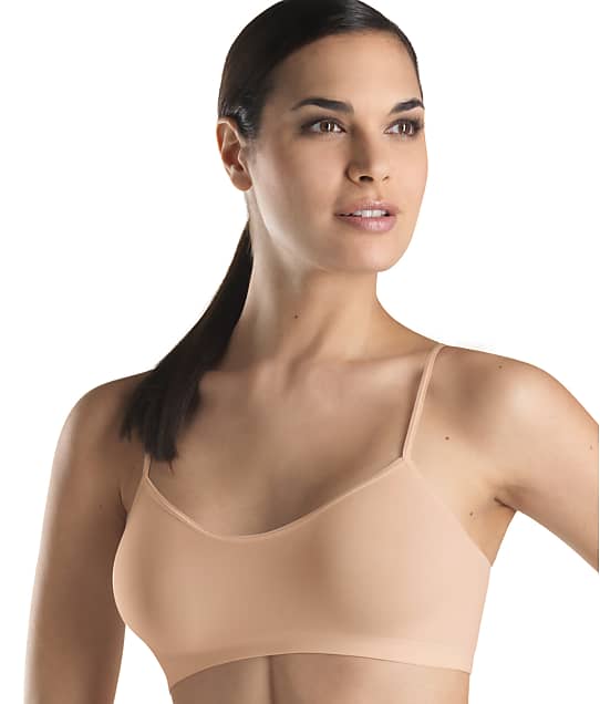 Hanro Touch Feeling Cropped Bralette in Beige(Front Views) 71824