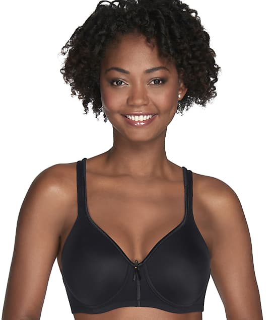 Vanity Fair Body Caress Beauty Back Convertible Wire-Free Bra in Midnight Black 72335
