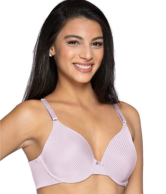 Vanity Fair Beauty Back Back Smoothing T-Shirt Bra in Lilac Stripe 75-345