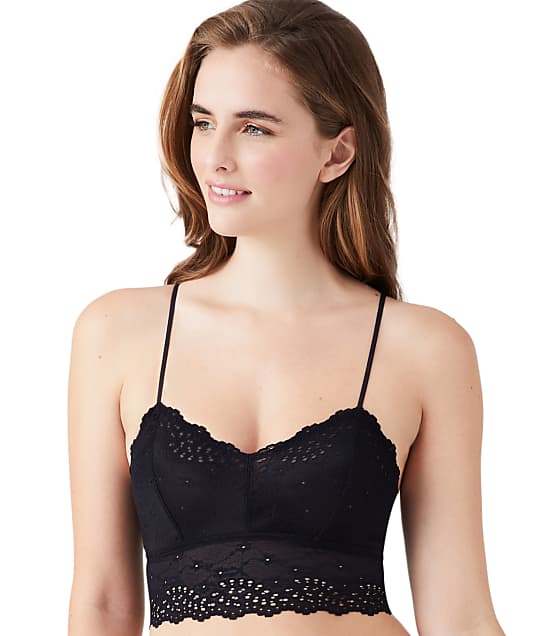 b.tempt'd by Wacoal Inspired Eyelet Bralette in Night(Front Views) 910219