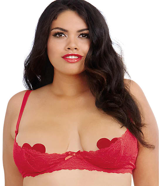 Udover fugl sommer Dreamgirl Plus Size Open Cup Shelf Bra & Reviews | Bare Necessities (Style  9386X)