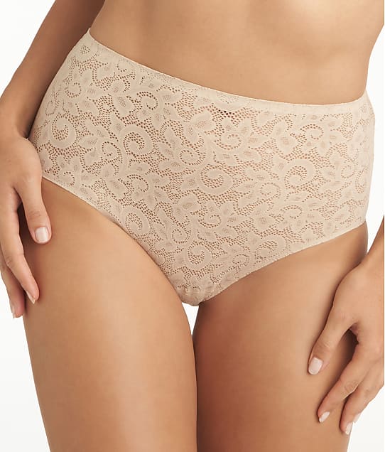 TC Fine Intimates All Over Lace Modern Brief in Nude(Front Views) A4-135