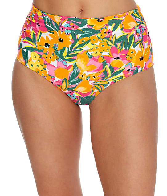Anne Cole Signature Sunshine Floral Convertible Bikini Bottom in Multi(Full Sets) 22MB36013