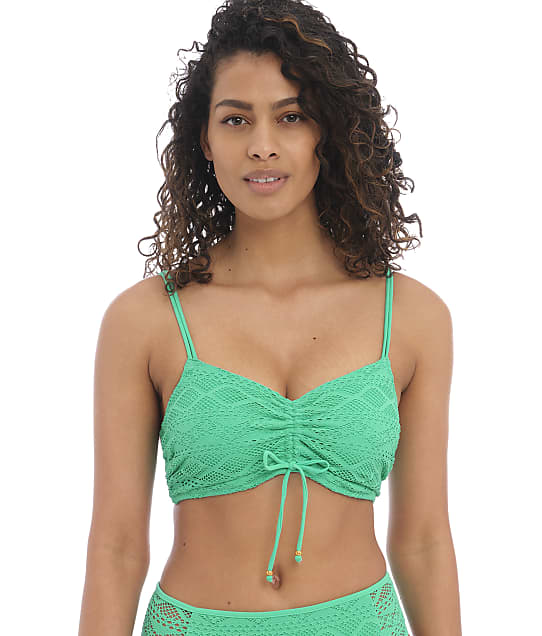 Freya Sundance Bralette Bikini Top in Jade(Front Views) AS4000