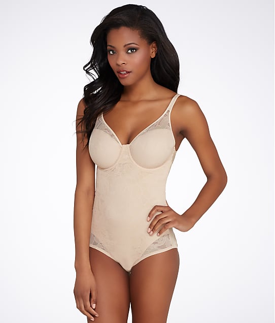 Bali Ultra Light Firm Control Bodysuit in Nude(Front Views) 6552