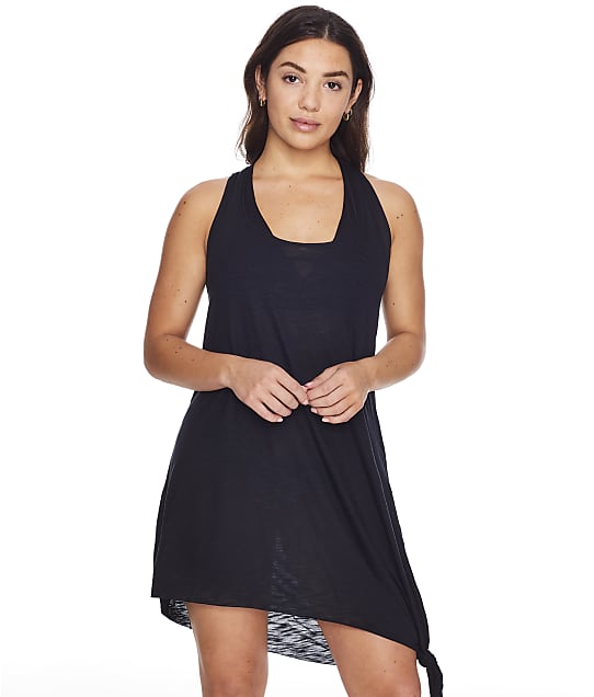 Becca Breezy Basics Knotted Knit Cover-Up in Black C3765271