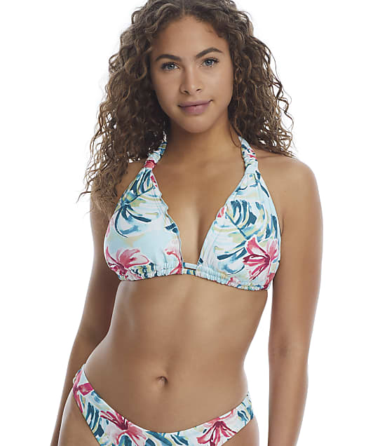 Birdsong Aloha Triangle Halter Bikini Top in Aloha S10173-ALOHA